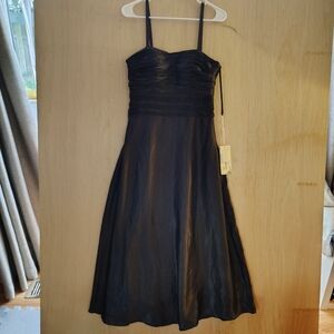 Fanny Fashion Black Midi Dress Size M NWT